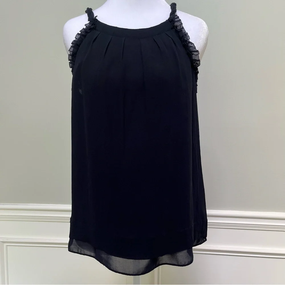 Banana Republic SILK Navy Blue Silk Blouse 4p
